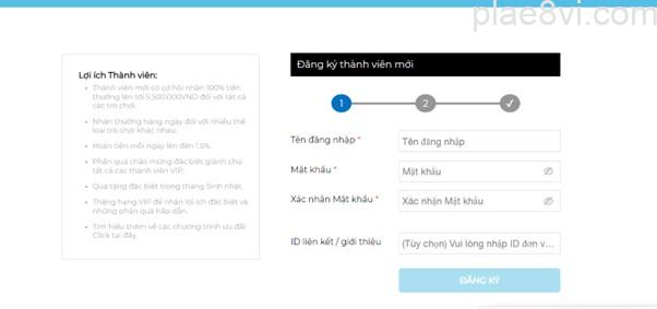 Hướng dẫn đăng ký tài khoản Danhbai88